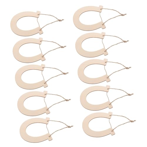 Lurrose 10 Stück Teiliges Holz Set mit Seilen Unbemalte Holzscheiben für Diy Basteln Malen und Geburtstagsdeko Vielseitige Holzdekoration für Partygestaltung von Lurrose