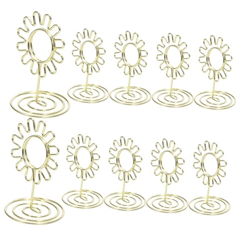 Lurrose 10 Stück Teiliges Tischkartenhalter Sonnenblumen Design Kompakte Namenskartenhalter für Hochzeit Party Büro und Dekoration Vielseitig Einsetzbar für Fotos Notizen Tischnummern und Lurrose 10 Stück Teiliges Tischkartenhalter Sonnenblumen Design Kompakte Namenskartenhalter für Hochzeit Party Büro und Dekoration Vielseitig Einsetzbar für Fotos Notizen Tischnummern und von Lurrose