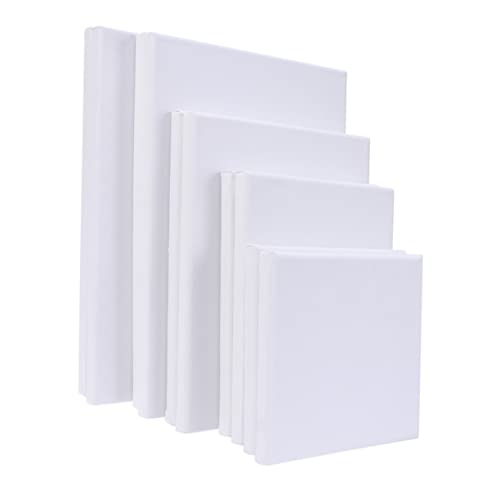 Lurrose 10 Stück Teiliges Weißen Baumwoll Leinwandrahmen für Diy Malerei für Öl und Acrylfarben Verschiedene von Lurrose