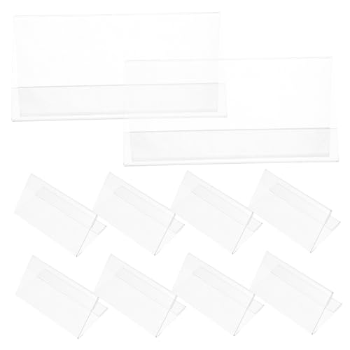 Lurrose 10 Stück Tisch Namensschild Halter Doppelseitige Displayschilder V Förmige Tischaufsteller aus Pet für Meetings Konferenzen und Produktpräsentationen Lurrose 10 Stück Tisch Namensschild Halter Doppelseitige Displayschilder V Förmige Tischaufsteller aus Pet für Meetings Konferenzen und Produktpräsentationen von Lurrose