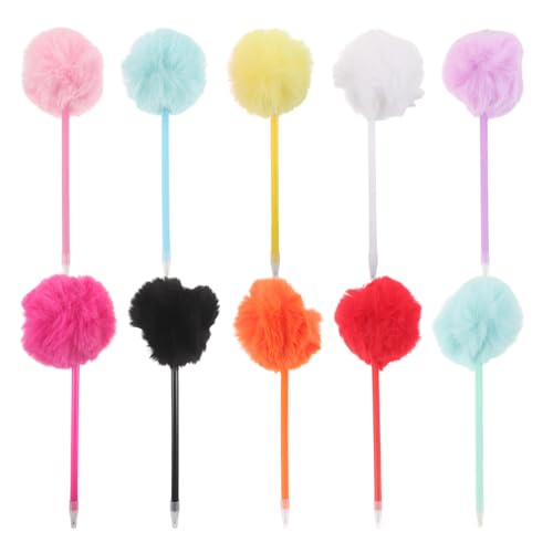 Lurrose 10 Stücke Kreative Flauschige Kugelschreiber, Plüsch Pom Pom Lustige Schreibstifte, Kawaii Neuheit Stifte Für Mädchen, Schule, Büro, Geschenkideen Lurrose 10 Stücke Kreative Flauschige Kugelschreiber, Plüsch Pom Pom Lustige Schreibstifte, Kawaii Neuheit Stifte Für Mädchen, Schule, Büro, Geschenkideen von Lurrose