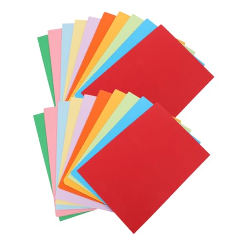 Lurrose 100 Blatt Farbige Leichtes Doppelseitiges Druckerpapier für Büro und Zuhause Buntes Origami Papier für Kreatives Basteln und Diy Kunstprojekte von Lurrose
