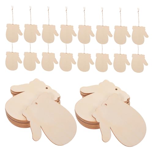 Lurrose 100 Sätze Weihnachtsanhänger aus Holz Weihnachtshandwerkshandschuhe Ausschnitte Leere Holzhandschuhe Weihnachtsbaum-Party-Dekorationen DIY Weihnachtsbaum -Tags Hanfseil Khaki Lurrose 100 Sätze Weihnachtsanhänger aus Holz Weihnachtshandwerkshandschuhe Ausschnitte Leere Holzhandschuhe Weihnachtsbaum-Party-Dekorationen DIY Weihnachtsbaum -Tags Hanfseil Khaki von Lurrose
