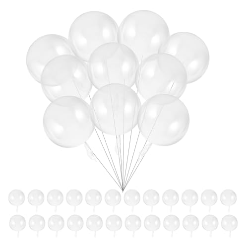 Lurrose 100 Stück Bobo-Luftballons, transparente Luftballons, große, durchsichtige Füllballons für Weihnachten, Hochzeit, Geburtstag, Party-Zubehör Lurrose 100 Stück Bobo-Luftballons, transparente Luftballons, große, durchsichtige Füllballons für Weihnachten, Hochzeit, Geburtstag, Party-Zubehör von Lurrose