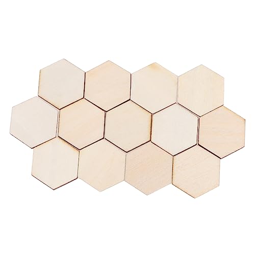 Lurrose 100 Stück Buchenholz Sechseckige Holzformen DIY Bastelornamente für Hochzeiten Geburtstage und Weihnachtsdekorationen Glatte Oberfläche Robustes Material Lurrose 100 Stück Buchenholz Sechseckige Holzformen DIY Bastelornamente für Hochzeiten Geburtstage und Weihnachtsdekorationen Glatte Oberfläche Robustes Material von Lurrose