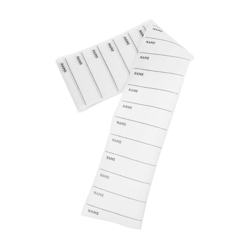 Lurrose 100 Stück Bügelbare Namensetiketten für Kleidung Diy Beschreibbare Textiletiketten für Senioren Wäschebeschriften und Personalisieren von Lurrose