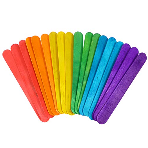 Lurrose 100 Stück Bunte Holzstäbchen für Diy Bastelarbeiten Farbenfrohe Eisstiele Holz für Kreative Projekte und Gruppenaktivitäten Zufällige Farben Zufällige Farbe Lurrose 100 Stück Bunte Holzstäbchen für Diy Bastelarbeiten Farbenfrohe Eisstiele Holz für Kreative Projekte und Gruppenaktivitäten Zufällige Farben Zufällige Farbe von Lurrose
