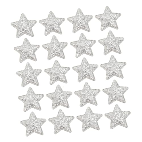 Lurrose 100 Stück DIY Stoffstern Applikationen Silber zum Aufnähen und Basteln Weihnachtsdeko Textilflicken für Kleidung Kunsthandwerk Lurrose 100 Stück DIY Stoffstern Applikationen Silber zum Aufnähen und Basteln Weihnachtsdeko Textilflicken für Kleidung Kunsthandwerk von Lurrose