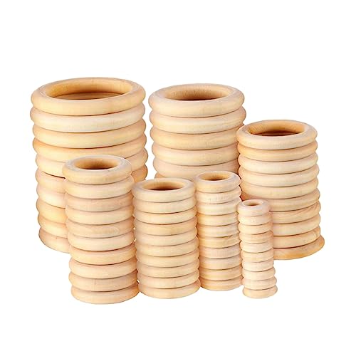 Lurrose 100 Stück Diy Holzring Zubehör Unvollendete Holzvorhangringe für Bastelprojekte Naturholzfarbe für Dekorationen Schmuck und Kreative Handwerksarbeiten Lurrose 100 Stück Diy Holzring Zubehör Unvollendete Holzvorhangringe für Bastelprojekte Naturholzfarbe für Dekorationen Schmuck und Kreative Handwerksarbeiten von Lurrose