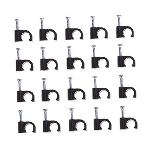 Lurrose 100 Stück Drahtkarte Kabel-Organizer Organisatoren Wand Kabelmanagement Klemmen für Telefonkabel drahtbinderücken cable clips kabelbügel Kabelhalterklemme Kabel Drahtbefestigungen von Lurrose