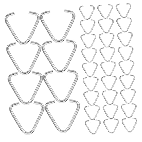 Lurrose 100 Stück Dreieckige Jumping Rings Eisen Robuste Biegeringe für Schmuckherstellung Diy Bastelprojekte und Schlüsselanhänger Einfache Handhabung Vielseitige Verbindungslösungen von Lurrose