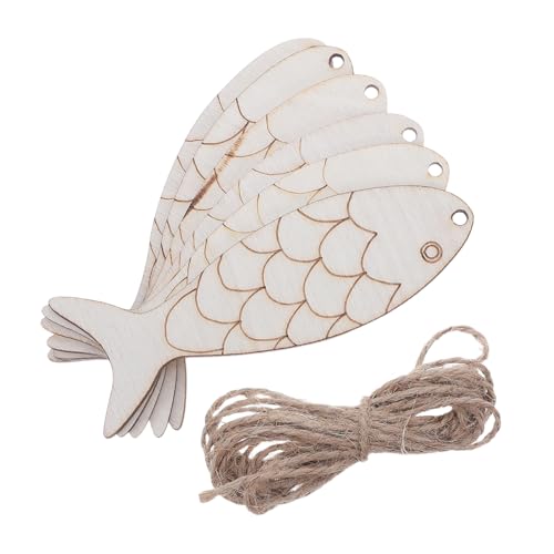 Lurrose 100 Stück Fischförmige Holzanhänger Unlackiert Mit Aufhängeseil Robuste Holzscheiben Für Diy Bastelprojekte Malen Party Und Wohnraumdekoration Lurrose 100 Stück Fischförmige Holzanhänger Unlackiert Mit Aufhängeseil Robuste Holzscheiben Für Diy Bastelprojekte Malen Party Und Wohnraumdekoration von Lurrose