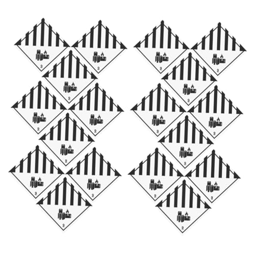 Lurrose 100 Stück Gefährliche Warenetiketten Aufkleber Für Klassifizierungsetiketten Kleberaufkleber Gefahrversandetikett Hazmat -etikett Kupferplattenaufkleber Black von Lurrose
