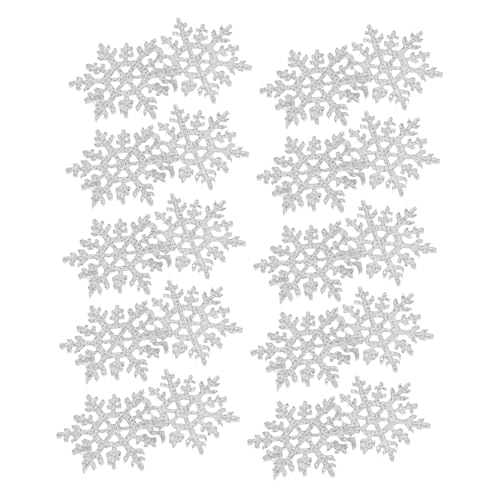 Lurrose 100 Stück Haarschmuck Rucksäcke Bügelflicken weihnachtliche dekorative schneeflocke Kleidung Applikationen Flatback Snowflakes Weihnachts -Paillettenaufkleber Stoff Weiß Lurrose 100 Stück Haarschmuck Rucksäcke Bügelflicken weihnachtliche dekorative schneeflocke Kleidung Applikationen Flatback Snowflakes Weihnachts -Paillettenaufkleber Stoff Weiß von Lurrose