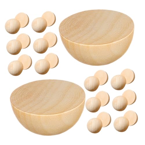 Lurrose 100 Stück Halbe Holzkugel Halbkugeln Aus Holz Zum Basteln Holzkugeln Zum Basteln Holzformen Halbe Kugel Unfertige Holzkugeln Bälle Selber Machen Graffiti-ball Beige Lotusbaum von Lurrose