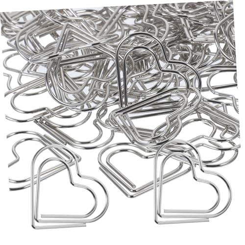 Lurrose 100 Stück Herzförmige Büroklammern Dekorative Metall Clips für Dokumente Schule und Büro Vielseitige Büroklammern Silber für Memos Fotos und Notizen Lurrose 100 Stück Herzförmige Büroklammern Dekorative Metall Clips für Dokumente Schule und Büro Vielseitige Büroklammern Silber für Memos Fotos und Notizen von Lurrose