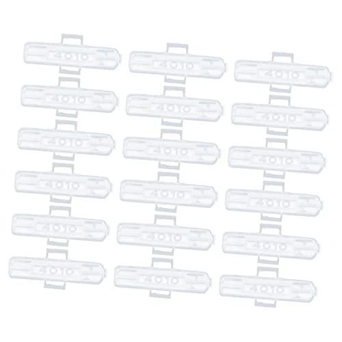 Lurrose 100 Stück Kabelidentifikationsbox Draht klein Fall das Etikett wasserfeste Etiketten zur Beschriftung Etui für Kabeletikettenhalter Plastik Transparent von Lurrose