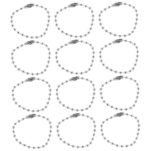 Lurrose 100 Stück Kugelperlenkette: Hundemarkenkette Aus Edelstahl Mit Passenden Verbindern Für Die Schmuckherstellung, Das Basteln Von Halsketten, Armbändern Und Schlüsselanhängern von Lurrose
