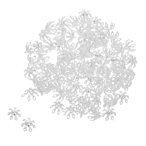 Lurrose 100 Stück Kupfer-Glockenkappen – Blumen-Perlenkappen, 10 mm, Metall-Topper zur Schmuckherstellung, Ornament, Anhänger, DIY-Halskette, Ohrringe Lurrose 100 Stück Kupfer-Glockenkappen – Blumen-Perlenkappen, 10 mm, Metall-Topper zur Schmuckherstellung, Ornament, Anhänger, DIY-Halskette, Ohrringe von Lurrose