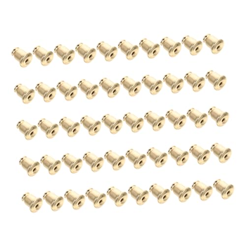 Lurrose 100 Stück Kupfer Ohrstecker Verschlüsse Sicherer Ohrring Stopper für DIY Schmuckherstellung Leicht Langlebig und Hautfreundlich für Professionelle und Private Anwendungen von Lurrose