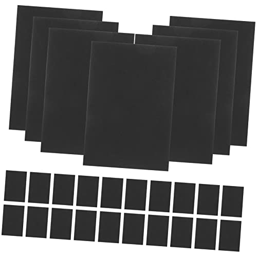 Lurrose 100 Stück Leere Karte Mit Stichwort Zeigen Bestätigungskarten Das Etikett Leere Wortkarten Kartenrohlinge Einfache Karten Leere Postkarten Zum Versenden Karten Malen Papier Schwarz von Lurrose