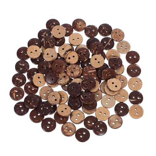 Lurrose 100 Stück Natürliche Kokosnussknöpfe: Holzknöpfe Mit Doppelloch Für Kleidung, Pullover, Mäntel, Kleidungsersatz, Nähen, Basteln, Kreative Diy-projekte Lurrose 100 Stück Natürliche Kokosnussknöpfe: Holzknöpfe Mit Doppelloch Für Kleidung, Pullover, Mäntel, Kleidungsersatz, Nähen, Basteln, Kreative Diy-projekte von Lurrose