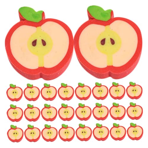 Lurrose 100 Stück Obst Radiergummis Apfel Design Cartoon Radierer für Kreative und Niedliche Radiergummis für Schulbedarf Preise für Aktivitäten von Lurrose