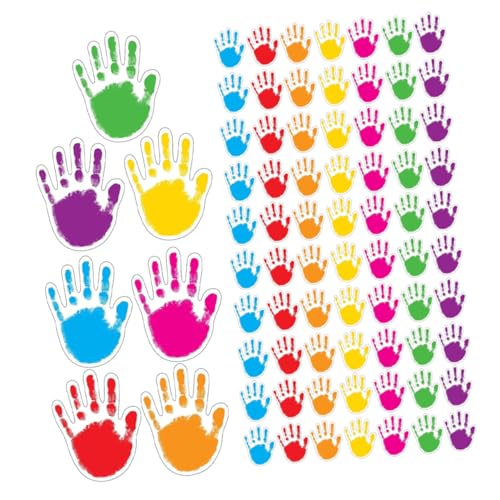 Lurrose 100 Stück Palmenkarten Papierausschnitte Frühlings Klassenzimmerausschnitte Klassenzimmer Süße Handförmige Papierdekorationen Papierausschnitte Schul Pinnwandpapier von Lurrose