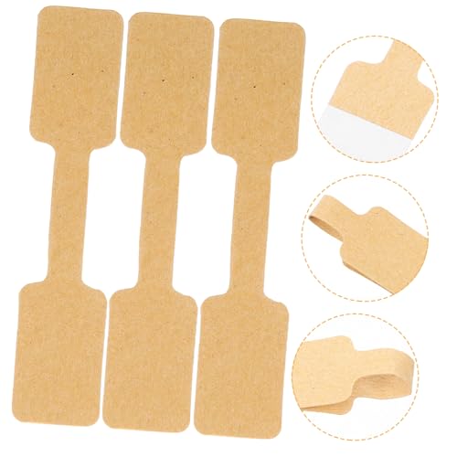 Lurrose 100 Stück Schmucketiketten aus Kraftpapier Selbstklebende Preisschilder für Ringe Halsketten Armbänder Vielseitige Schmuckanhänger zum Beschriften und Organisieren Lurrose 100 Stück Schmucketiketten aus Kraftpapier Selbstklebende Preisschilder für Ringe Halsketten Armbänder Vielseitige Schmuckanhänger zum Beschriften und Organisieren von Lurrose