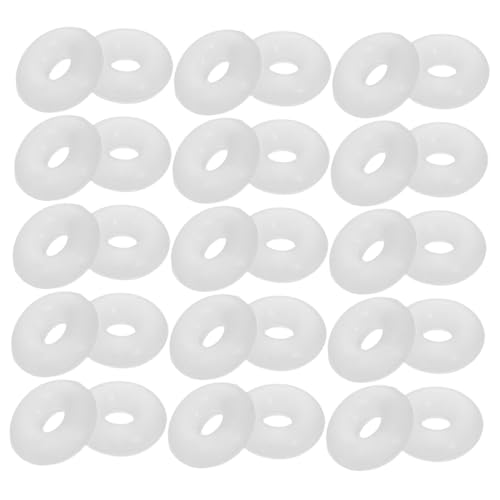 Lurrose 100 Stück Silikon Spacer Perlen für Armbänder Antifriction Gummi Stopper Ringe Stabile Positionierung Verstellbarer Schmuckschutz DIY Schmuckzubehör von Lurrose