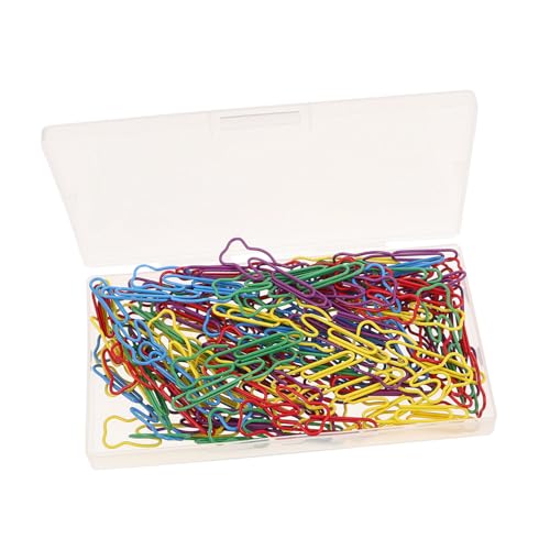 Lurrose 100 Stück Teiliges Bunte Metall Büroklammern Kleine Dekorative Clips für Büro Organisation Scrapbooking und Notizen Kreative Papierklammern von Lurrose
