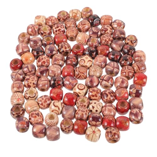 Lurrose 100 Stück Teiliges Holzperlen Haarschmuck für Zöpfe und Dreadlocks Polierte Oberfläche Vielseitig Einsetzbar für Haar Dekoration und DIY Armbänder Robust und Hautfreundlich Lurrose 100 Stück Teiliges Holzperlen Haarschmuck für Zöpfe und Dreadlocks Polierte Oberfläche Vielseitig Einsetzbar für Haar Dekoration und DIY Armbänder Robust und Hautfreundlich von Lurrose