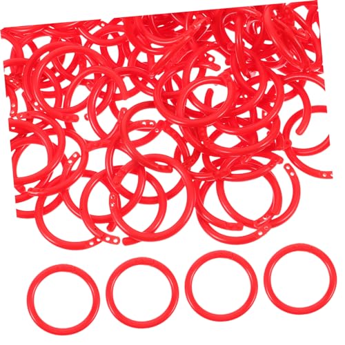 Lurrose 100 Stück Teiliges Kunststoff Binderinge Innendurchmesser Rote Lose Ringe für Diy Notizbuch Scrapbook Karteikarten Praktische Buchbindezubehör Lurrose 100 Stück Teiliges Kunststoff Binderinge Innendurchmesser Rote Lose Ringe für Diy Notizbuch Scrapbook Karteikarten Praktische Buchbindezubehör von Lurrose