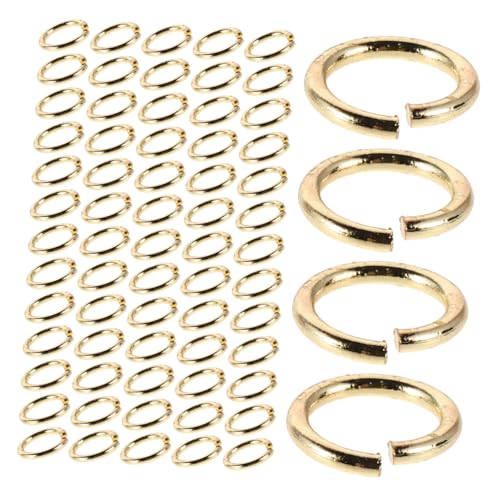 Lurrose 100 Stück Teiliges Offene Biegeringe aus Metall für Schmuckherstellung Vielseitige Verbindungsschnallen für Armbänder und Halsketten Einfache Anwendung für DIY Schmuckdesigns von Lurrose