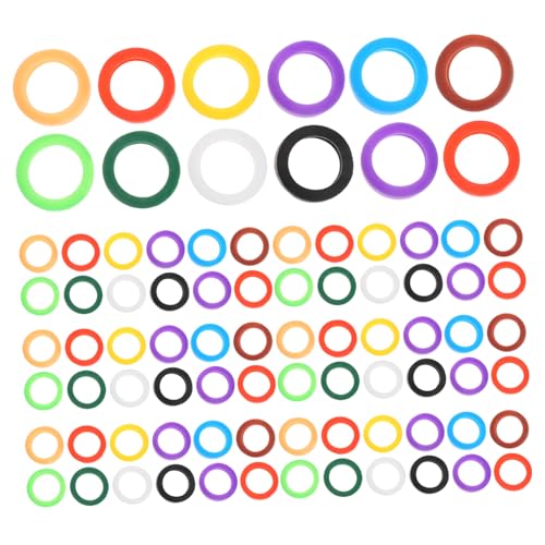 Lurrose 100 Stück Teiliges Silikon Schlüsselcover Flexible Bunte Schlüsselkappen Elastische Schlüsselidentifikationsringe Ölresistent Passend für Einfache Organisation und Schnelle Lurrose 100 Stück Teiliges Silikon Schlüsselcover Flexible Bunte Schlüsselkappen Elastische Schlüsselidentifikationsringe Ölresistent Passend für Einfache Organisation und Schnelle von Lurrose