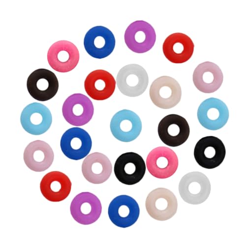 Lurrose 100 Stück Teiliges Stopper Ring Rutschfestem Gummi Multifunktionale Schmuckzubehör für Armbänder und DIY Farben Geeignet für Perlen Armbänder und Schmuckherstellung von Lurrose