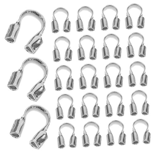 Lurrose 100 Stück U Förmige Drahtschutzschläuche Kupfer Schmuckzubehör für Diy Juwelierarbeiten Langlebig und für Ohrringe Armbänder und Schlüsselanhänger von Lurrose