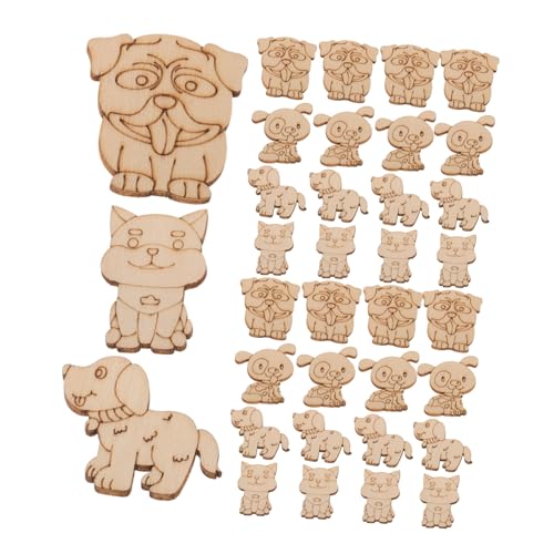 Lurrose 100 Stück Unbemalte Holzanhänger Haustier Hund DIY Holzscheiben Bastelset für Kinderparty Dekoration Robuste Glatte Holzstücke zum Bemalen Basteln und Innenraumgestaltung Lurrose 100 Stück Unbemalte Holzanhänger Haustier Hund DIY Holzscheiben Bastelset für Kinderparty Dekoration Robuste Glatte Holzstücke zum Bemalen Basteln und Innenraumgestaltung von Lurrose