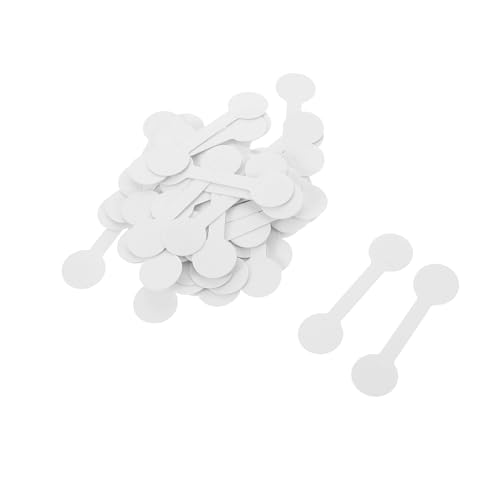 Lurrose 100 Stück Weiße Selbstklebende Schmuck Preisschilder aus Robustem Papier Blanko Etiketten für Ringe Halsketten Ohrringe Vielseitig Einsetzbar zur Schmuckorganisation und von Lurrose