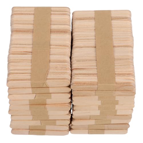 Lurrose 1000 Stück Kunstprojekt Stäbchen DIY Stäbchen Für DIY Klassenzimmerbedarf Basteln Holzhandwerk Eisstiele Kleine Eisstiele Naturholzstäbchen Naturbastelbedarf Aus Holz von Lurrose