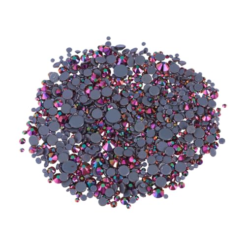 Lurrose 1000 Stück Teiliges Set Flache Kristall Glasperlen Gemischt für Schmuckherstellung DIY Bastelperlen zum Auffädeln und Dekorieren von Halsketten Armbändern und Geschenkideen von Lurrose