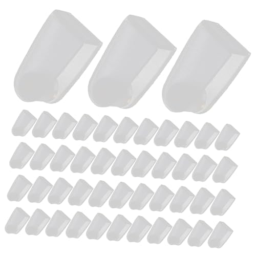 Lurrose 100St Kunststoff-Klappclip kunststoffclips kunstoffclips Schlüsselanhänger Bastelmaterial Schlüsselanhänger Clip Zubehör Schlüsselring-Verbindungsclip kleiner Plastikclip Weiß von Lurrose