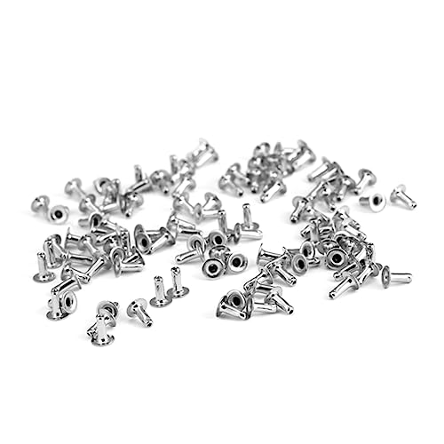 Lurrose 100Stücke DIY Kunstleder Perlen Nieten für Taschen Schuhe und Kleidung Dekoration Perlweiß Stilvolle und Accessoires für Unisex Designs von Lurrose