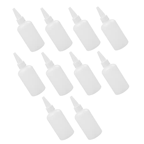 Lurrose 100ml Kunststoff Reusable Pigment Flasche Set Kunst Leere Glasur Flaschen Spitz Spitze von Lurrose