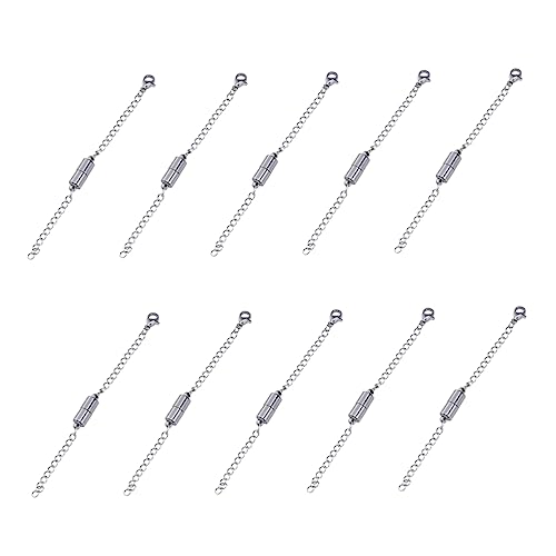 Lurrose 10Stück Magnetische Schmuckverlängerer Für Einfache Verbindung Und Tragekomfort Von Halsketten Armbändern Und Fußketten Weiß K Lurrose 10Stück Magnetische Schmuckverlängerer Für Einfache Verbindung Und Tragekomfort Von Halsketten Armbändern Und Fußketten Weiß K von Lurrose