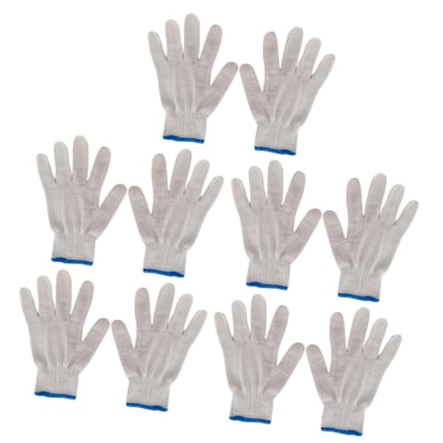 Lurrose 10Stücke Baumwollgarn Arbeitshandschuhe Verschleißfest Atmungsaktiv Für Mechanik Heimwerker Und Sicherheits Und Arbeitsschutzhandschuhe Lurrose 10Stücke Baumwollgarn Arbeitshandschuhe Verschleißfest Atmungsaktiv Für Mechanik Heimwerker Und Sicherheits Und Arbeitsschutzhandschuhe von Lurrose