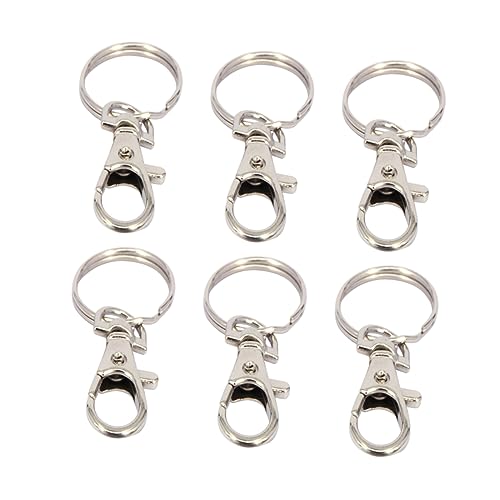Lurrose 10Stücke Metall Karabiner Schlüsselanhänger Mit Drehverschluss Für DIY Projekte Schlüsselorganisation Und Basteln Von Lanyards von Lurrose