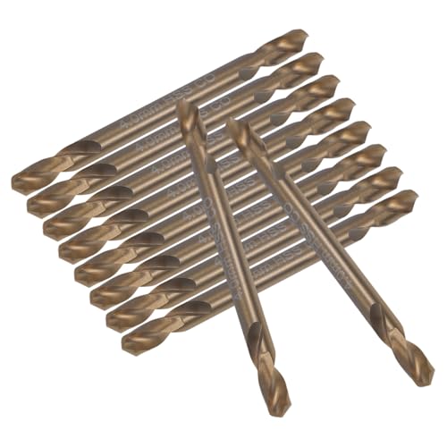 Lurrose 10Stücke Teiliges Hss Bohrer Kurzschaft Bohrer Für Metall Für Präzises Bohren Stabiler Eisenbox von Lurrose
