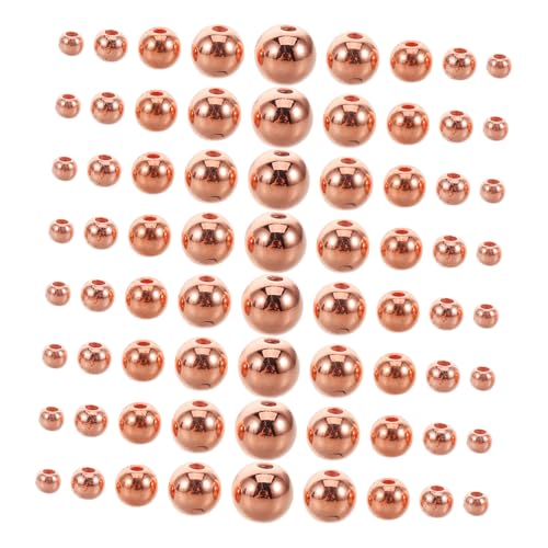 Lurrose 1100 Stück Teiliges Roségoldene Spacer Perlen mit Geradem für Schmuckherstellung DIY Armband Halskette Ohrring Basteln Langlebig und Glatt von Lurrose