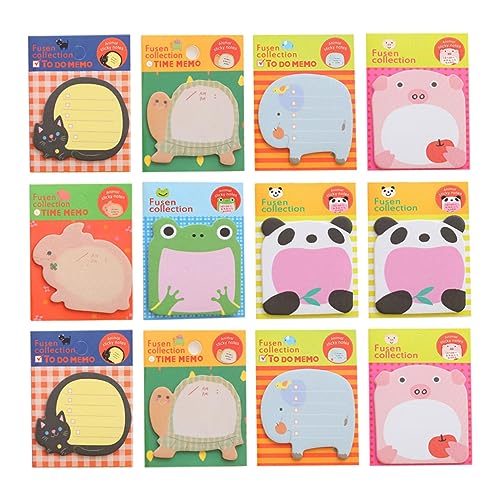 Lurrose 12 Sätze tierische Haftnotizen scrapbook scheckheft notizgitter stule bürogadges Schrott klein Pastell Tiere tierischer Aufkleber kompakte Notizblöcke Büro-Memo-Aufkleber Papier Lurrose 12 Sätze tierische Haftnotizen scrapbook scheckheft notizgitter stule bürogadges Schrott klein Pastell Tiere tierischer Aufkleber kompakte Notizblöcke Büro-Memo-Aufkleber Papier von Lurrose